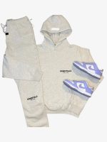 Essentials Fear of God Light Heather Oatmeal Tracksuit - Image 2