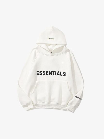 ESSENTIALS Oversized Hoodie White